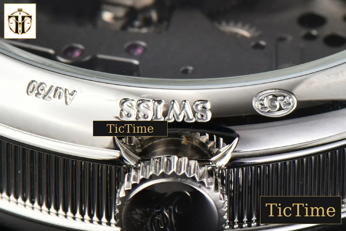 Tradition 7097BB 40mm ZF SS Gray Dial White Subdial Black Leather Strap A505 — foto 22