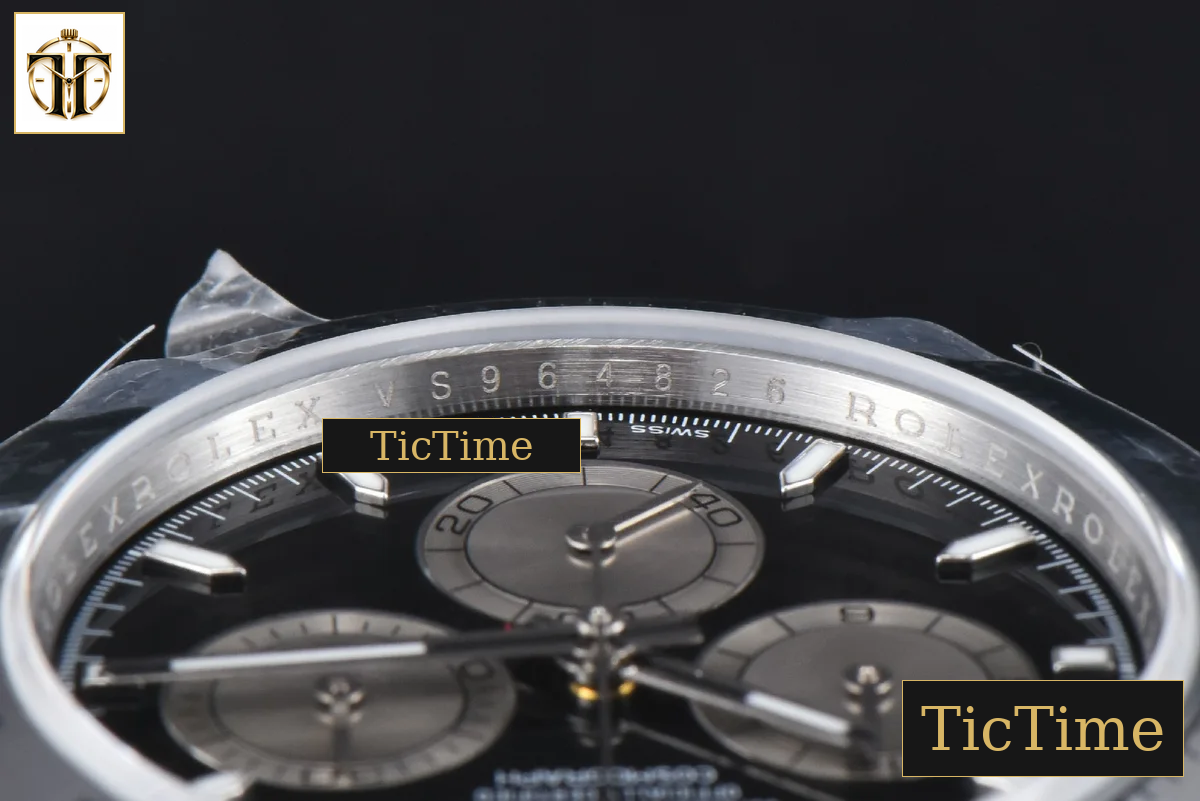 Daytona 904L 126509 40mm BPF SS Black Dial Silver Subdial SS Bracelet SH4131 — foto 15