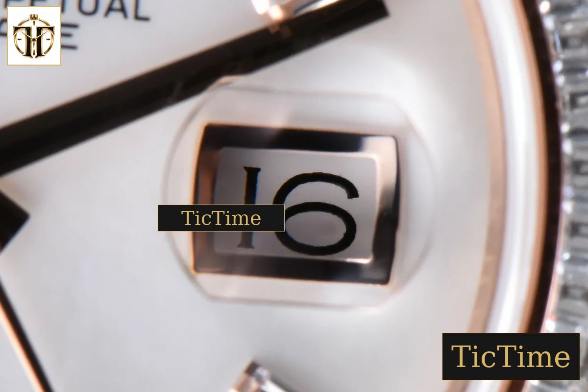 DayDate 36mm GMF RG Diamond Bezel White Dial Roman Marker President Bracelet (Tungsten) A2836 — foto 10