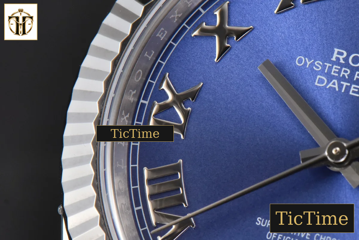 DateJust 126334 41mm Clean Factory Blue Roma Marker Jubilee Bracelet VR3235 — foto 6