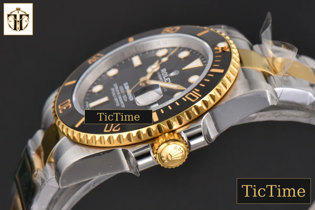 Submariner LN 904L 116613 King Factory YG/SS Black Ceramic Black Dial SS Bracelet VR3135 — foto 11