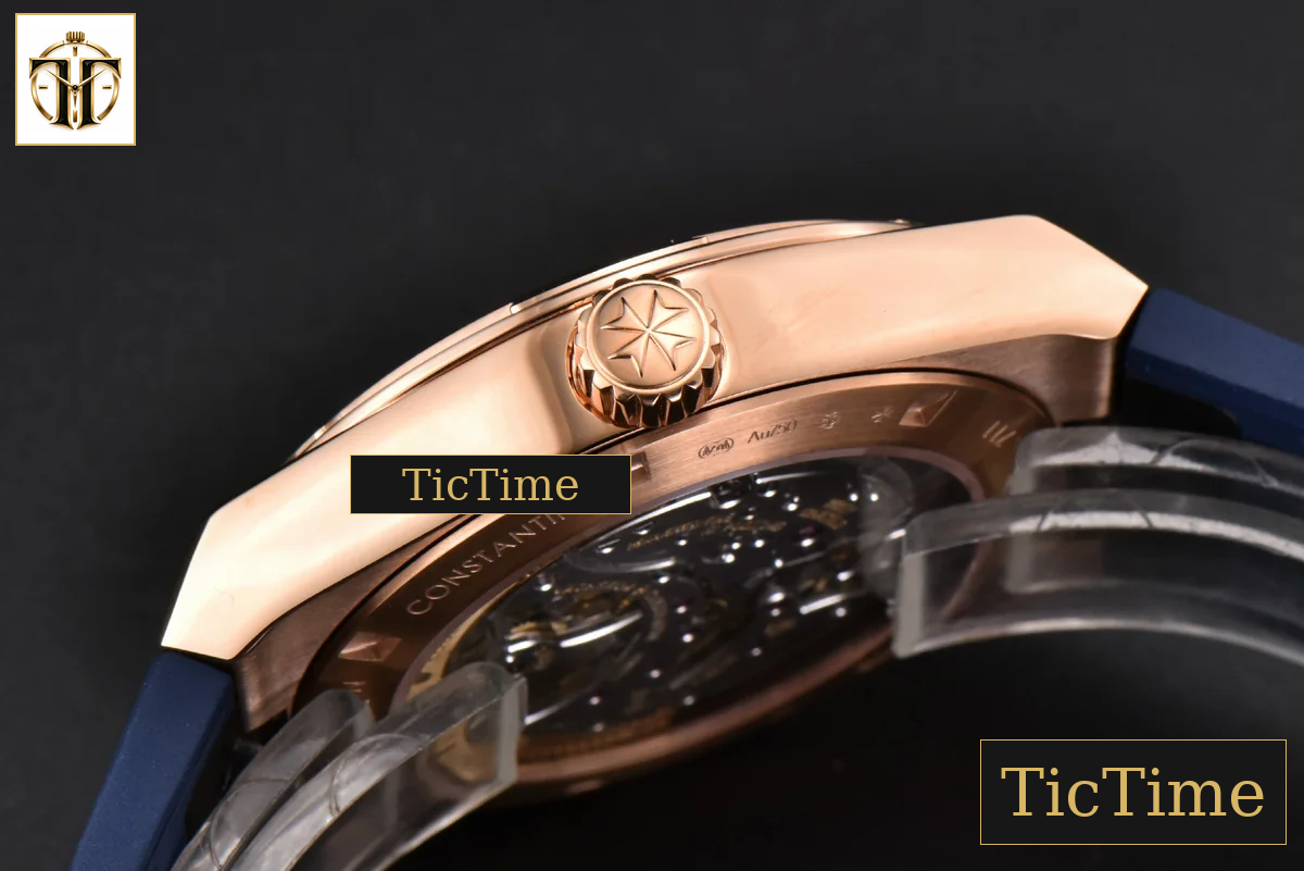 Overseas Tourbillon 6000V 42.5mm BBRF RG Blue Dial Blue Rubber Strap Tourb — foto 15
