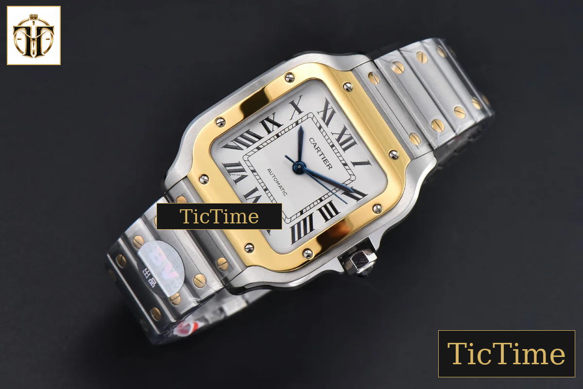 Santos de Cartier Medium 35mm BVF YG/SS White Dial YG/SS Bracelet Miyota 9039 — foto 4