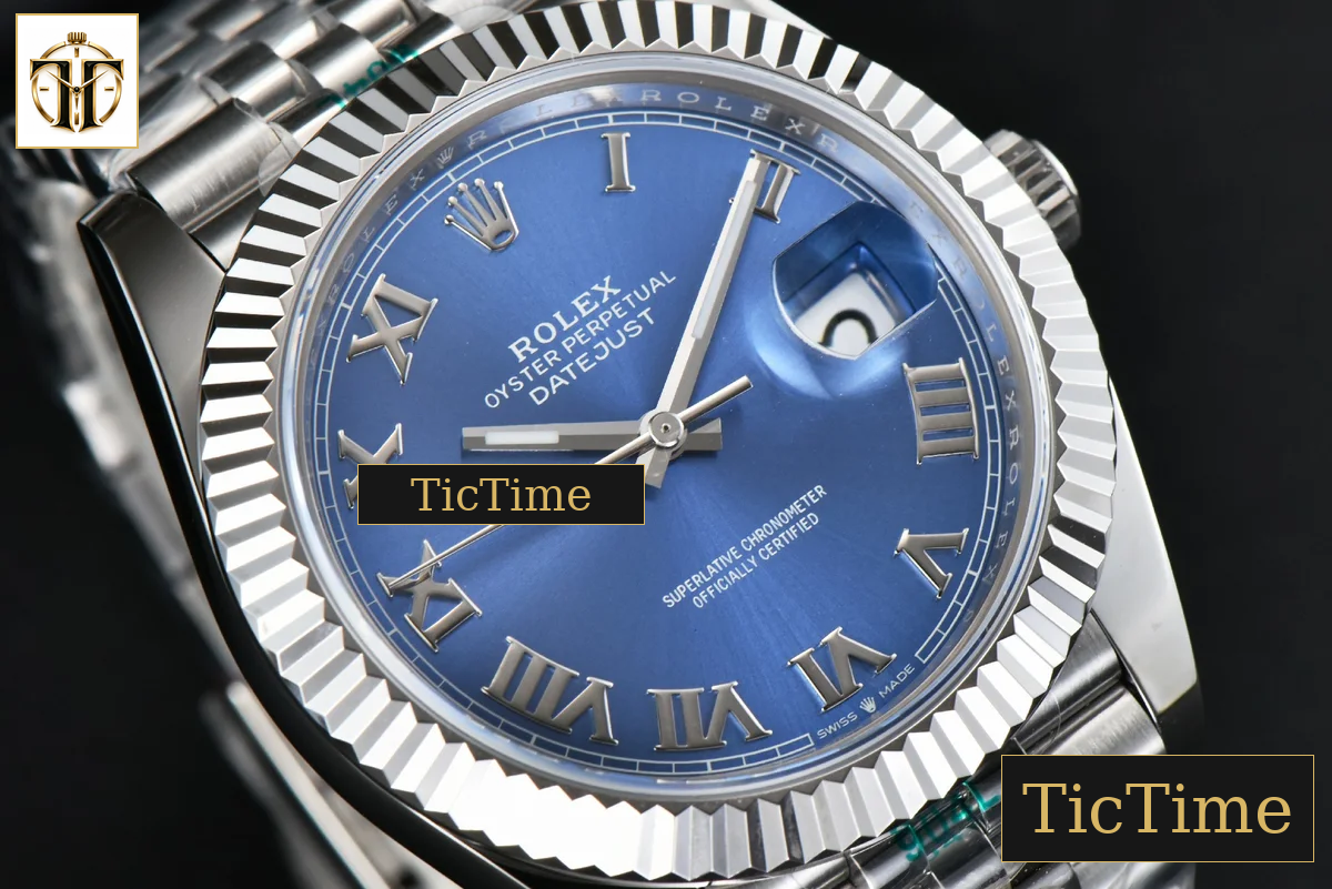 DateJust 126334 41mm ZF Blue Dial Roma Marker Jubilee Bracelet 2824 — foto 11