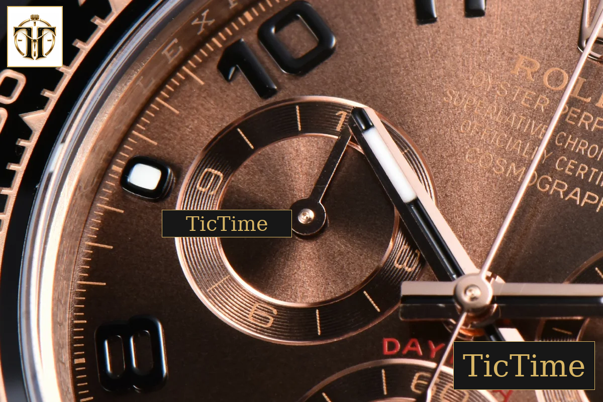 Daytona 116515 APSF RG Brown Dial Ceramic Bezel Digital Marker Oysterflex Strap Tungsten Version SH4130 — foto 7