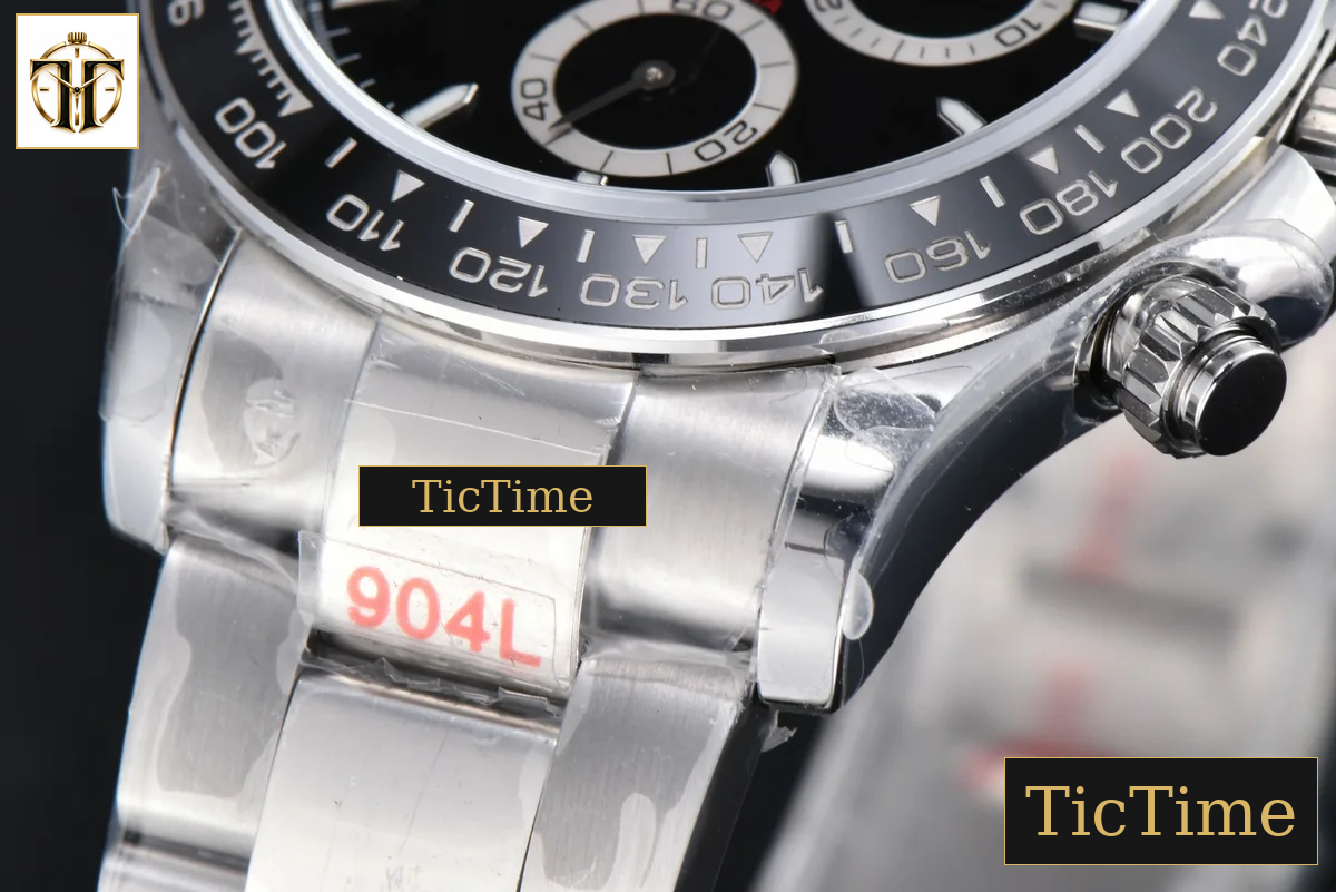 Daytona 904L 126500 40mm BPF SS Black Bezel Black Dial SS Bracelet SH4131 — foto 11