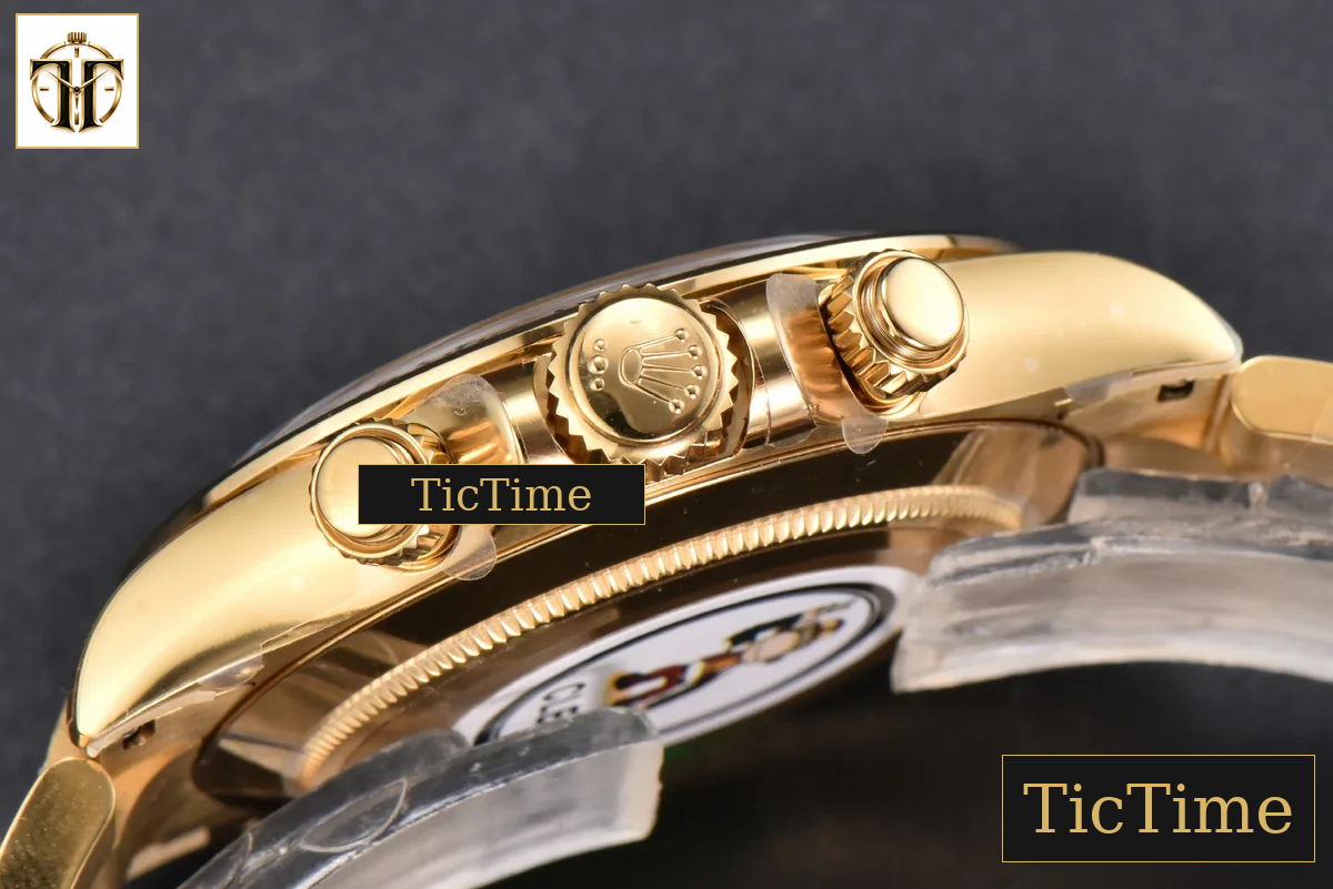 Daytona 116508 40mm Clean Factory YG 904L Black Dial YG Bracelet SA4130 — foto 17
