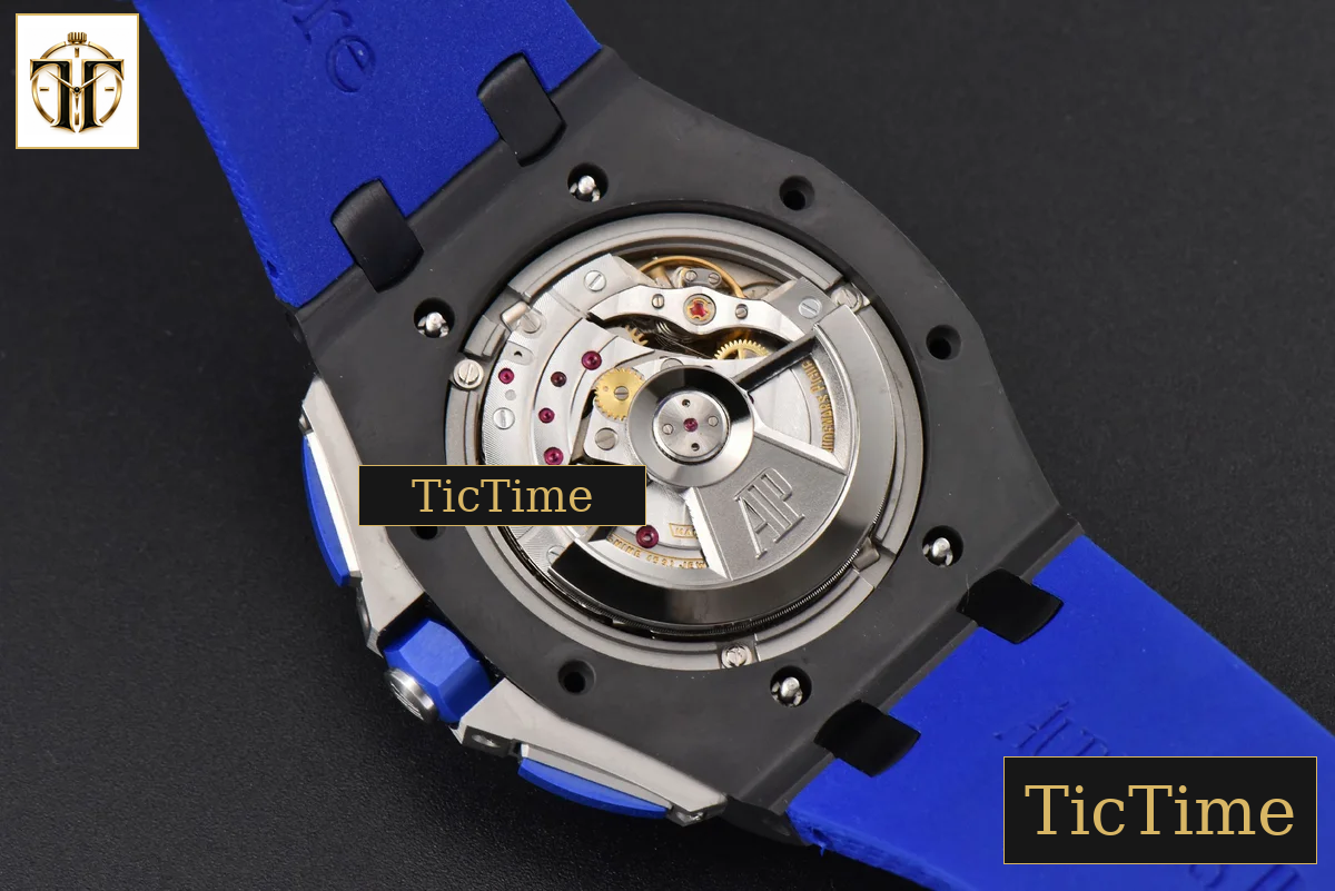 Royal Oak Offshore 26405 44mm RSF Ceramic Blue Dial Silver Subdial Blue Rubber Strap A3126 — foto 21