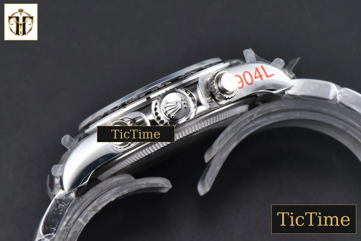 Daytona 904L 126500 40mm BPF SS Panda White Dial SS Bracelet SH4131 — foto 18