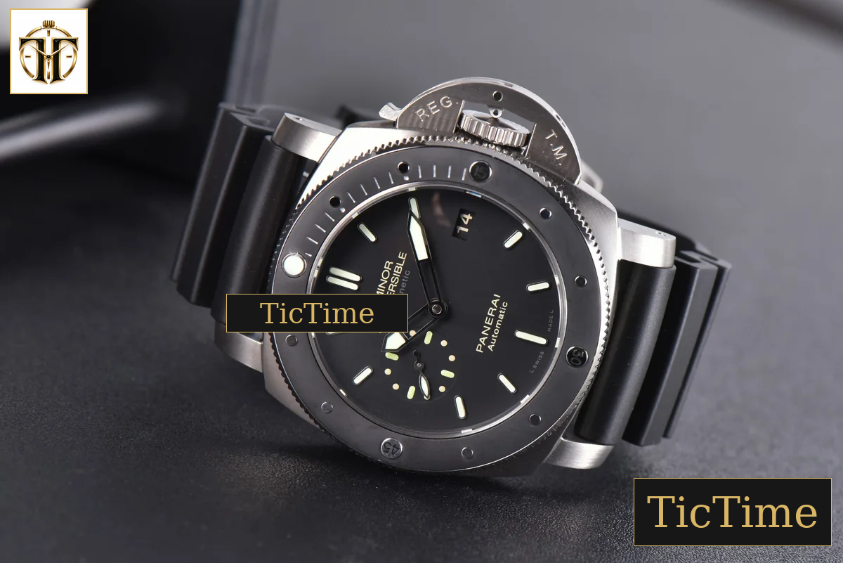 Submersible AMagnetic PAM389 47mm VSF Black Dial Rubber Strap P9000 — foto 11
