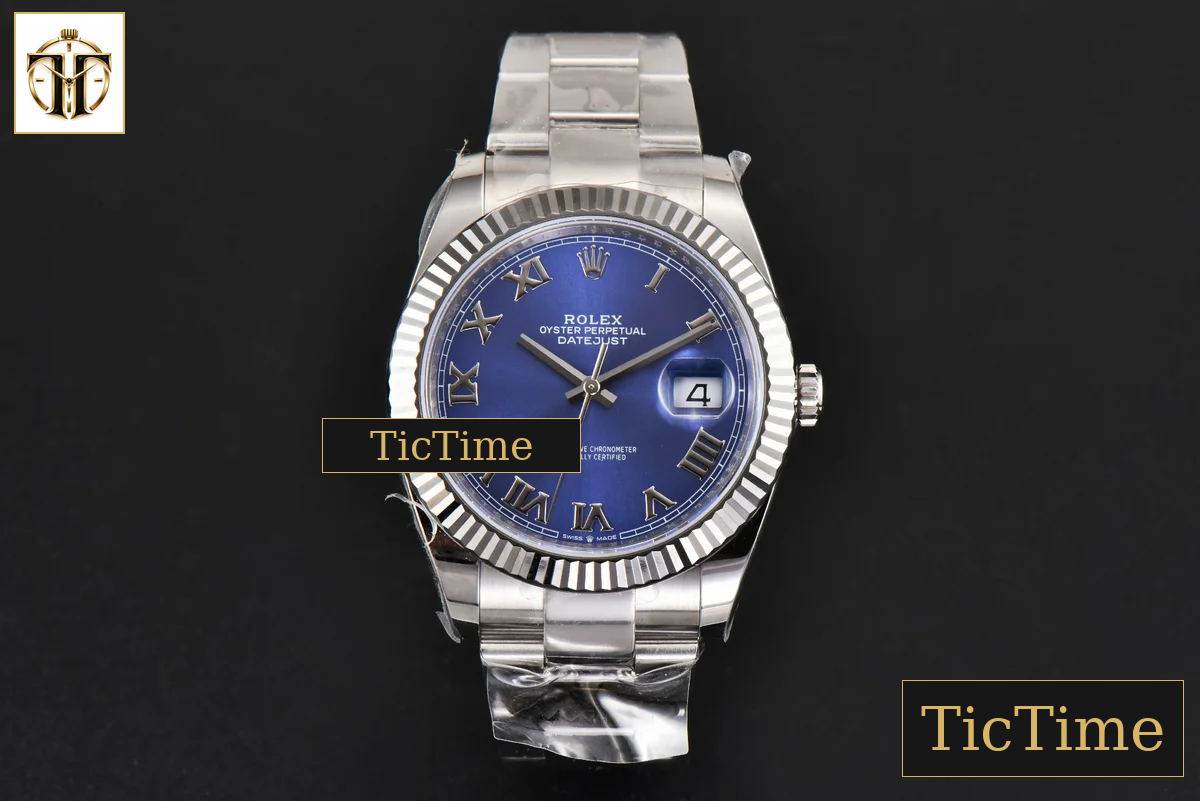 DateJust 126334 41mm Clean Factory Blue Roma Marker Osyter Bracelet VR3235 — foto 3