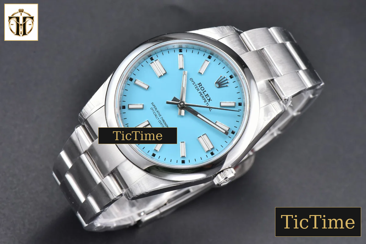 Oyster Perpetual 904L 124300 41mm VSF Tiffany Dial Oyster Bracelet VS3235 — foto 4
