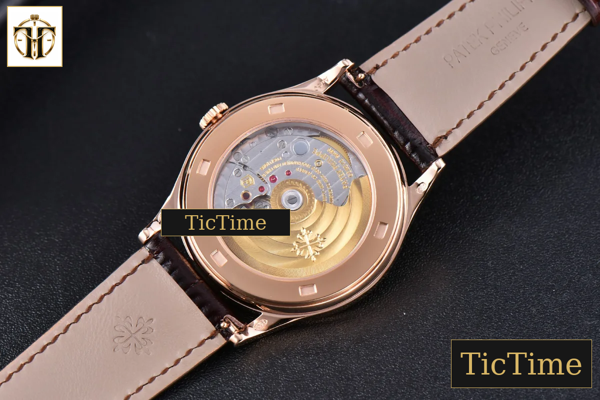 Calatrava 5296R 38mm ZF RG Ivory Dial Brown Leather Strap 9015 — foto 15