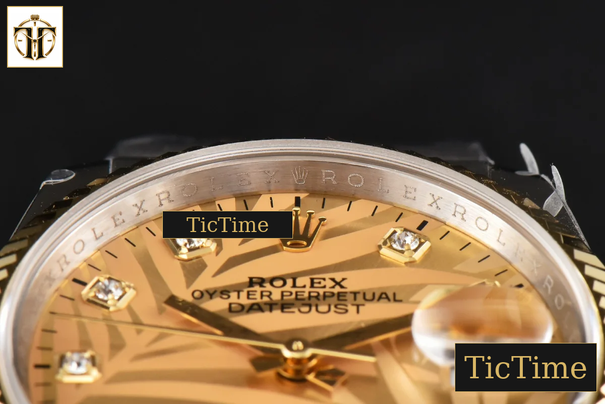 DateJust 36mm BPF YG/SS Fluted YG Plam Dial Diamond Marker Jubilee Bracelet 3235 — foto 13