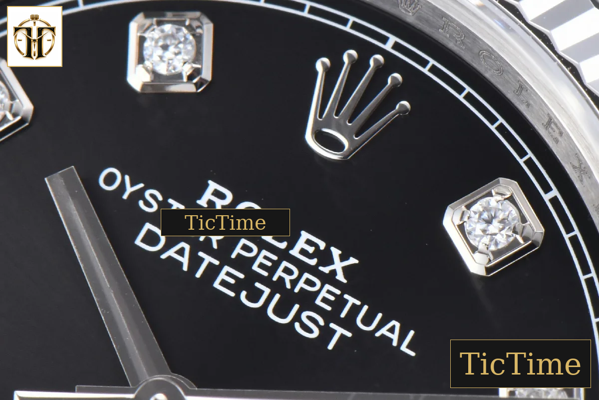 DateJust 904L 126234 36mm VSF Black Dial Diamond Marker Jubilee Bracelet VS3235 — foto 6
