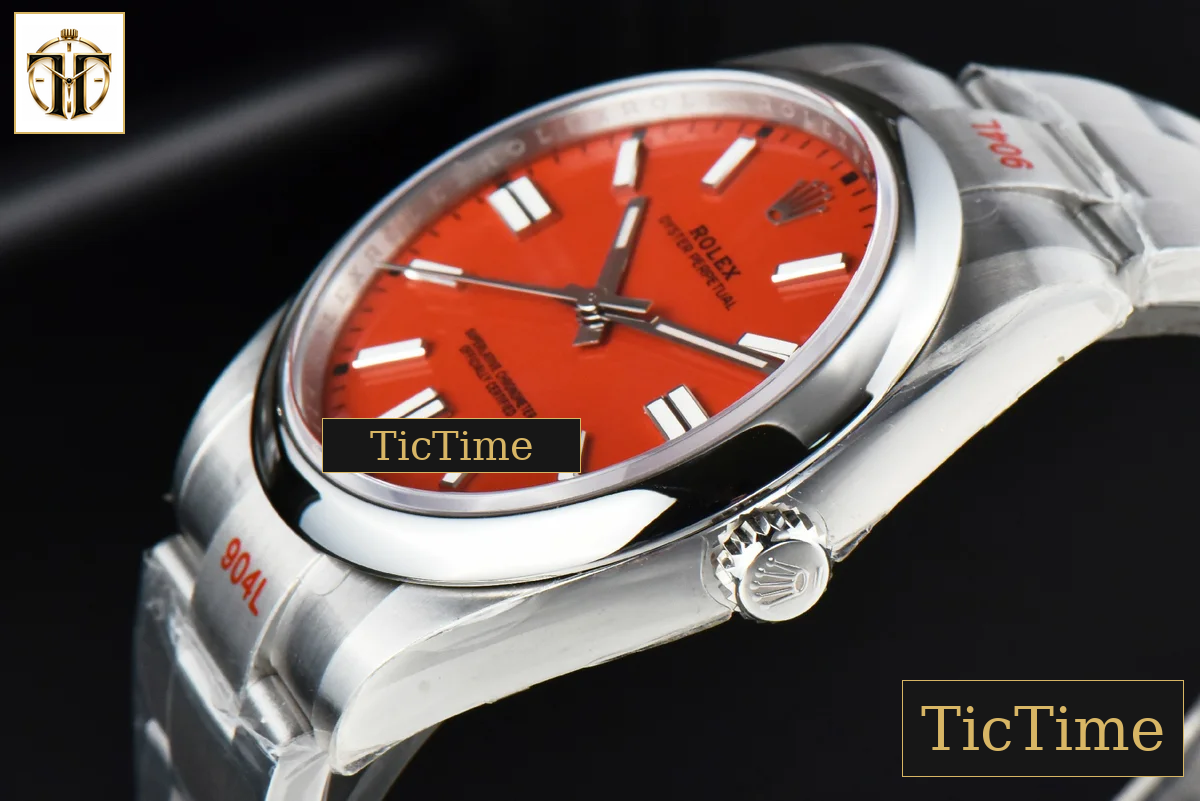 Oyster Perpetual 124300 41mm EWF Red Dial SS Bracelet A3230 — foto 9