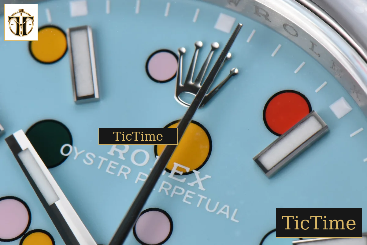 Oyster Perpetual 904L 124300 41mm Clean Factory Tiffany Blue Celebration Ballon Dial SS Bracelet VR3230 — foto 5