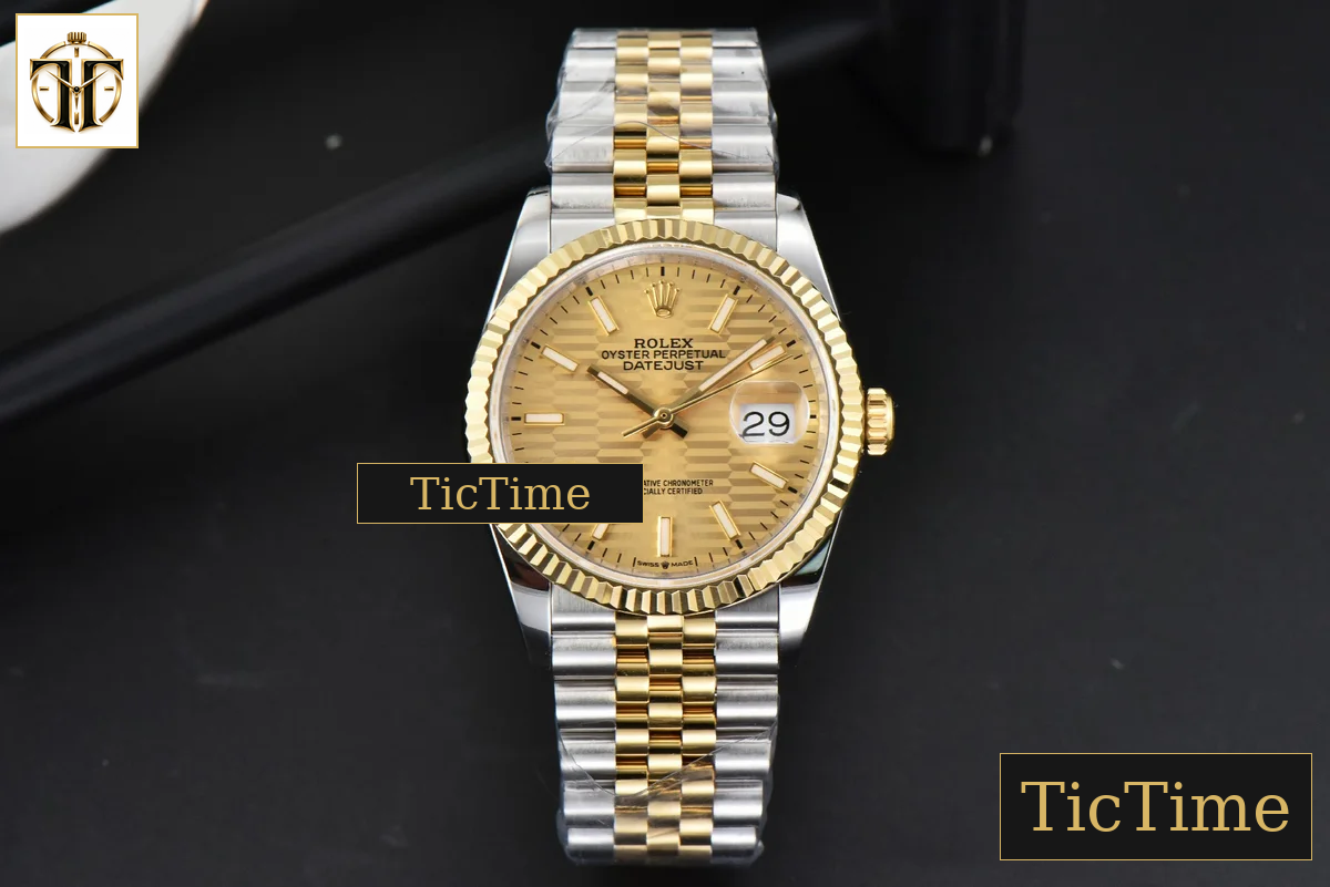 DateJust 36mm BPF YG/SS YG Motif Dial Jubilee Bracelet A2824 — foto 3