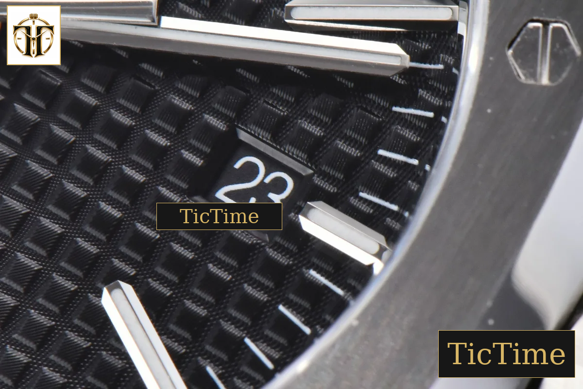 Royal Oak 15400 41mm ORF Black Textured Dial SS Bracelet A3120 — foto 8