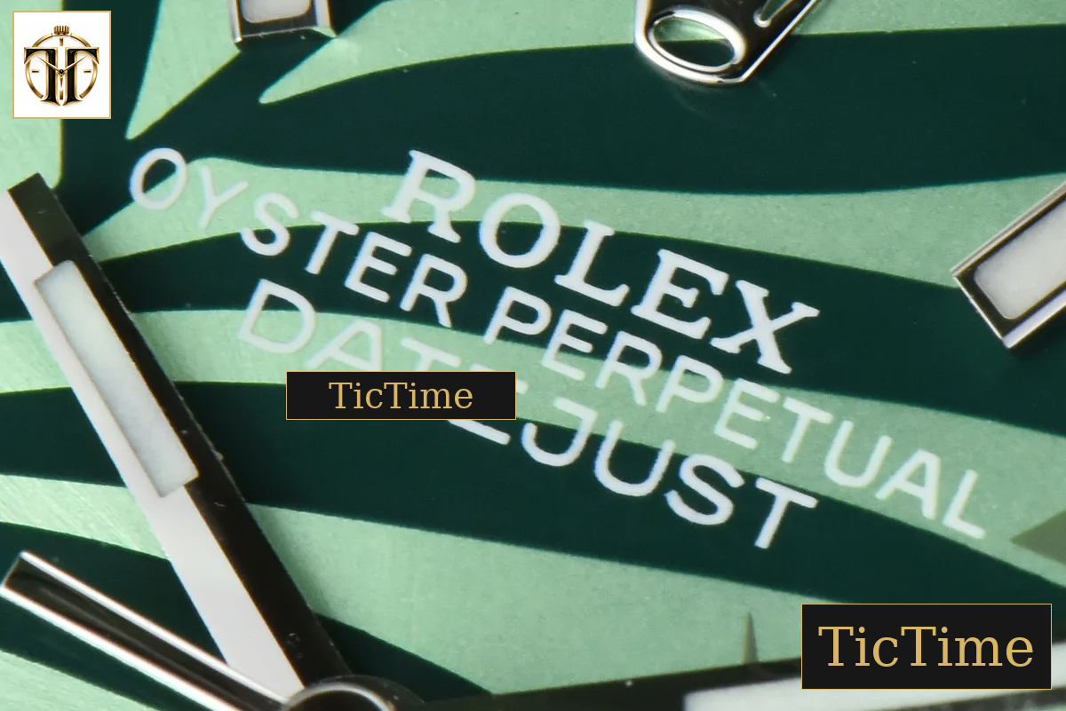 DateJust Smooth Bezel 36mm BPF Green Plam Dial Jubilee Bracelet A2824 — foto 5