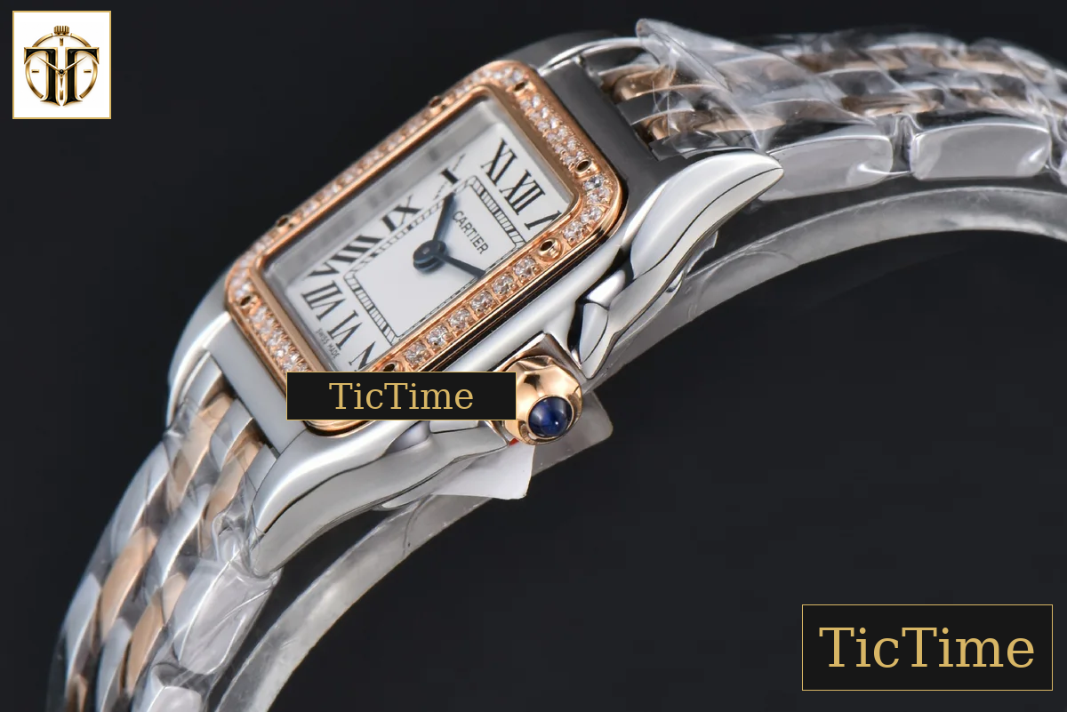 Panthère 22mm AF SS/RG Diamond Bezel White Dial SS/RG Bracelet Ronda Quartz — foto 10