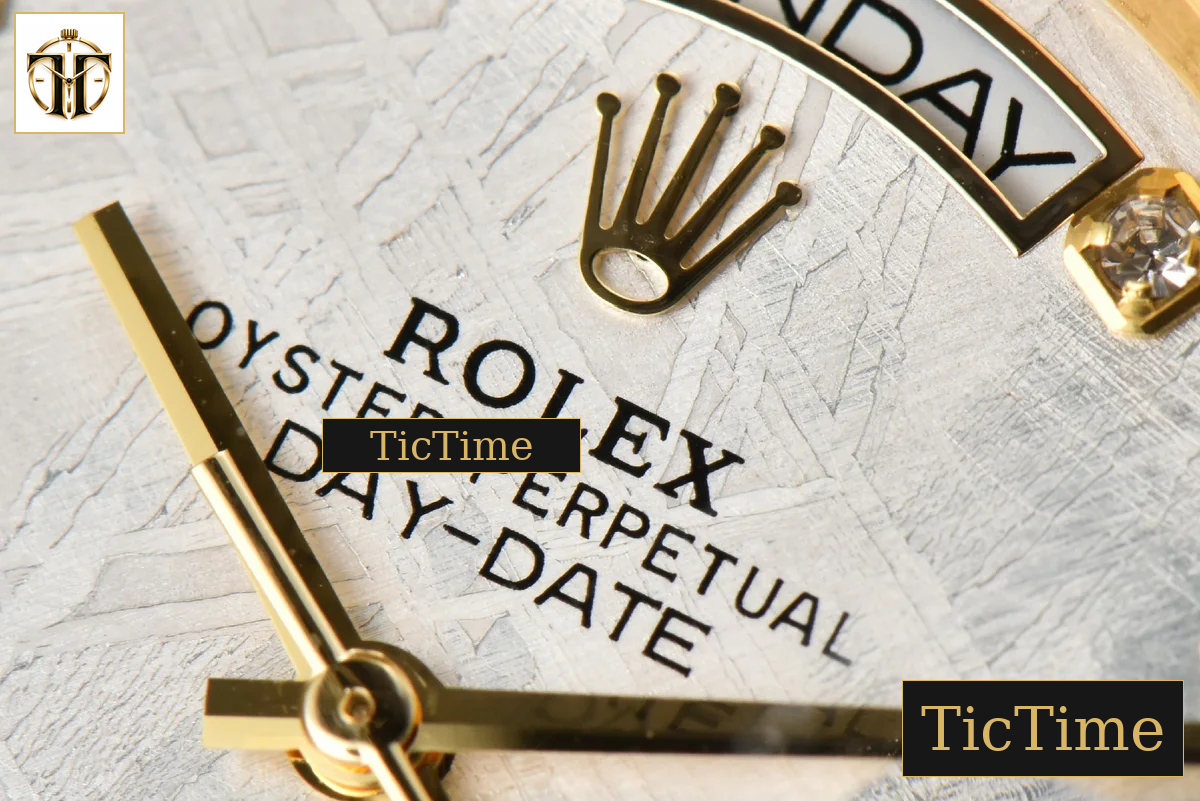 Daydate 36mm GMF YG Meteorite Dial Diamond Marker YG Bracelet A3235 — foto 5