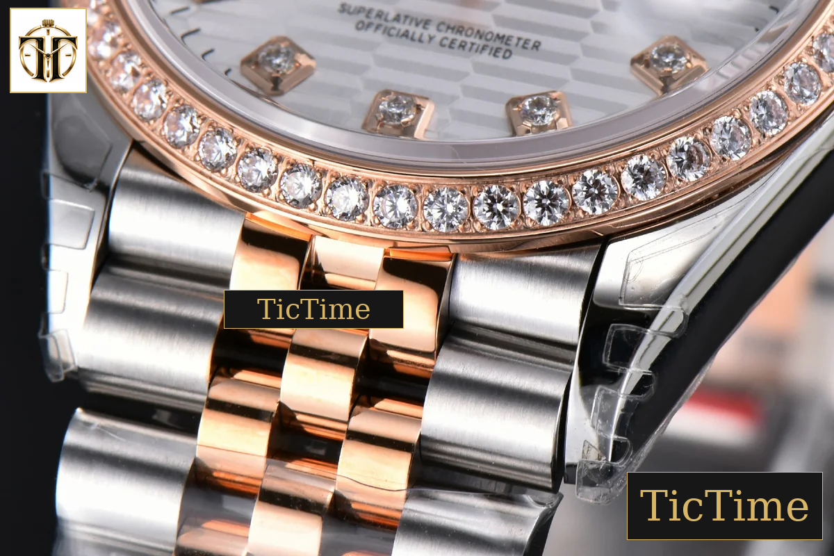 DateJust 126231 36mm VSF RG/SS Diamond Silver Motif Dial Diamond Marker Jubilee Bracelet VS3235 — foto 11