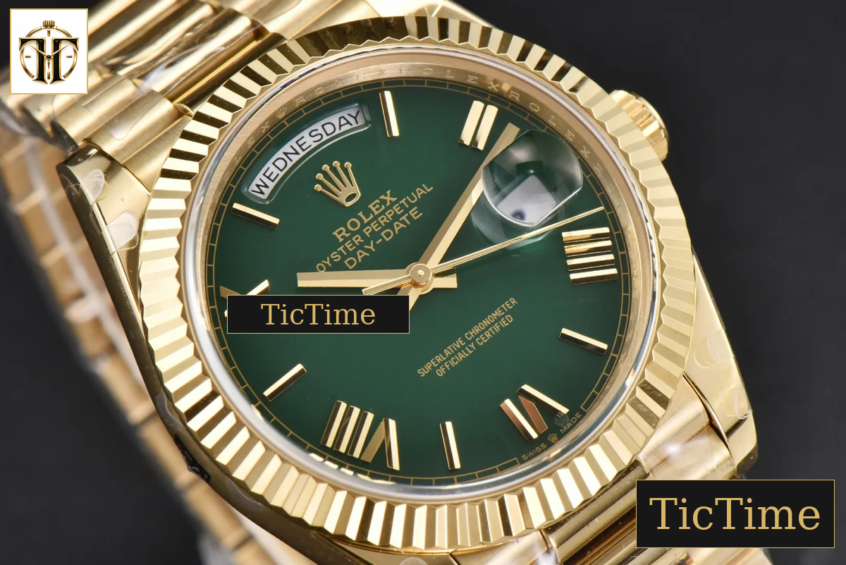 DayDate 904L 40mm BPF YG Green Dial YG Bracelet A3235 — foto 12