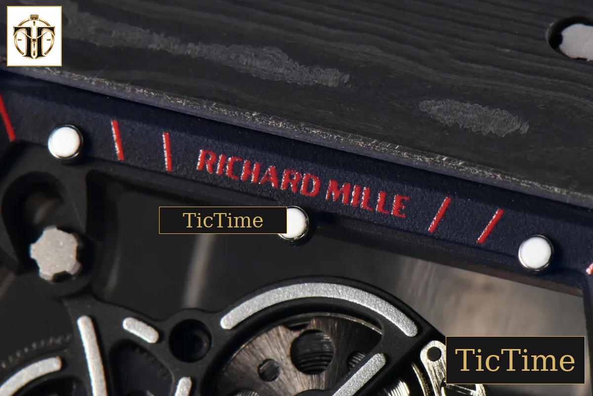 NTPT RM055 43mm ZF Black Bezel Black Crown Black Rubber Strap V6 RMUL2 — foto 6