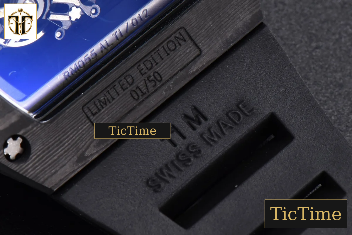 NTPT RM055 42mm RMF White Skeleton Dial Black Rubber Strap RMUL2 — foto 24