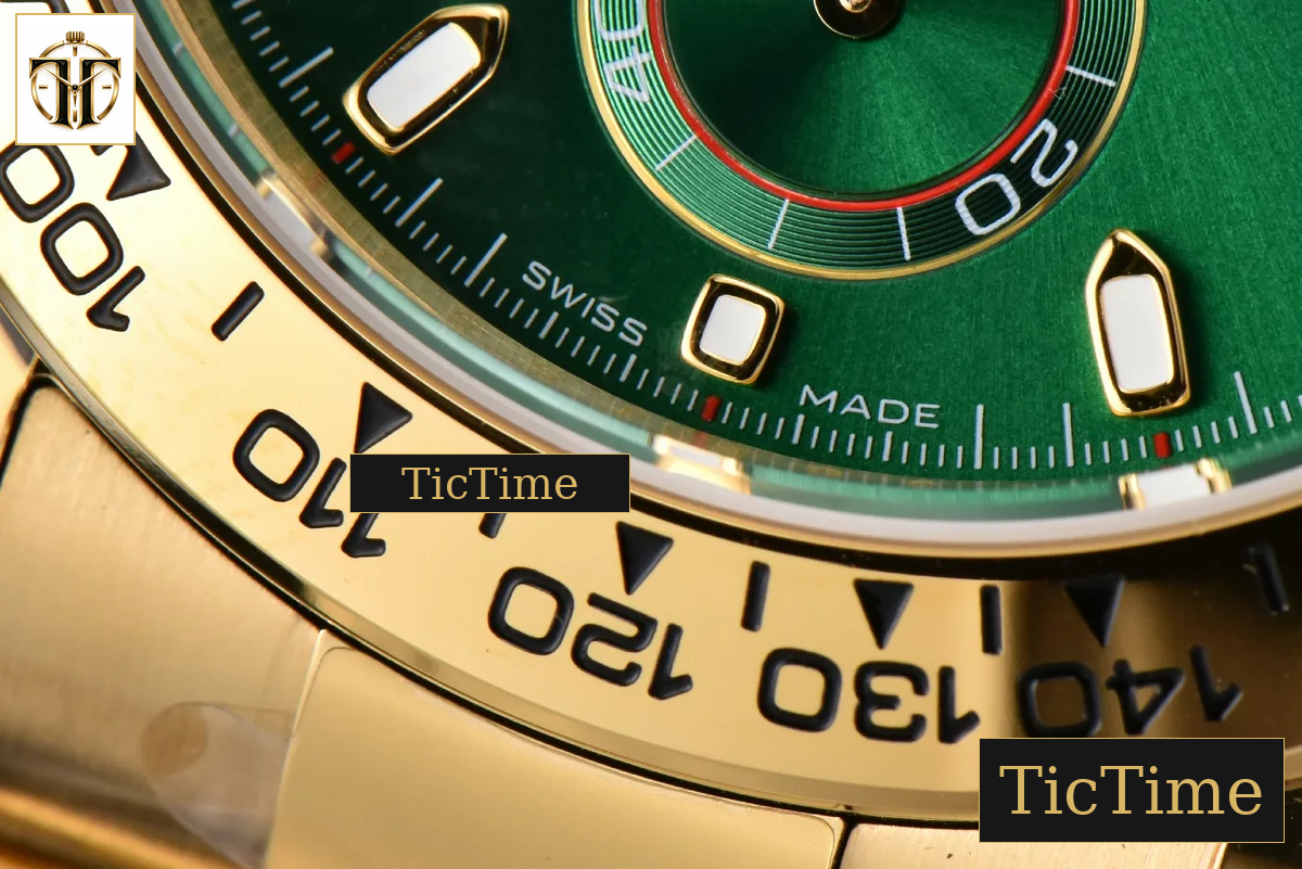 Daytona 116508 40mm BTF YG Green Dial YG Bracelet SA4130 — foto 9