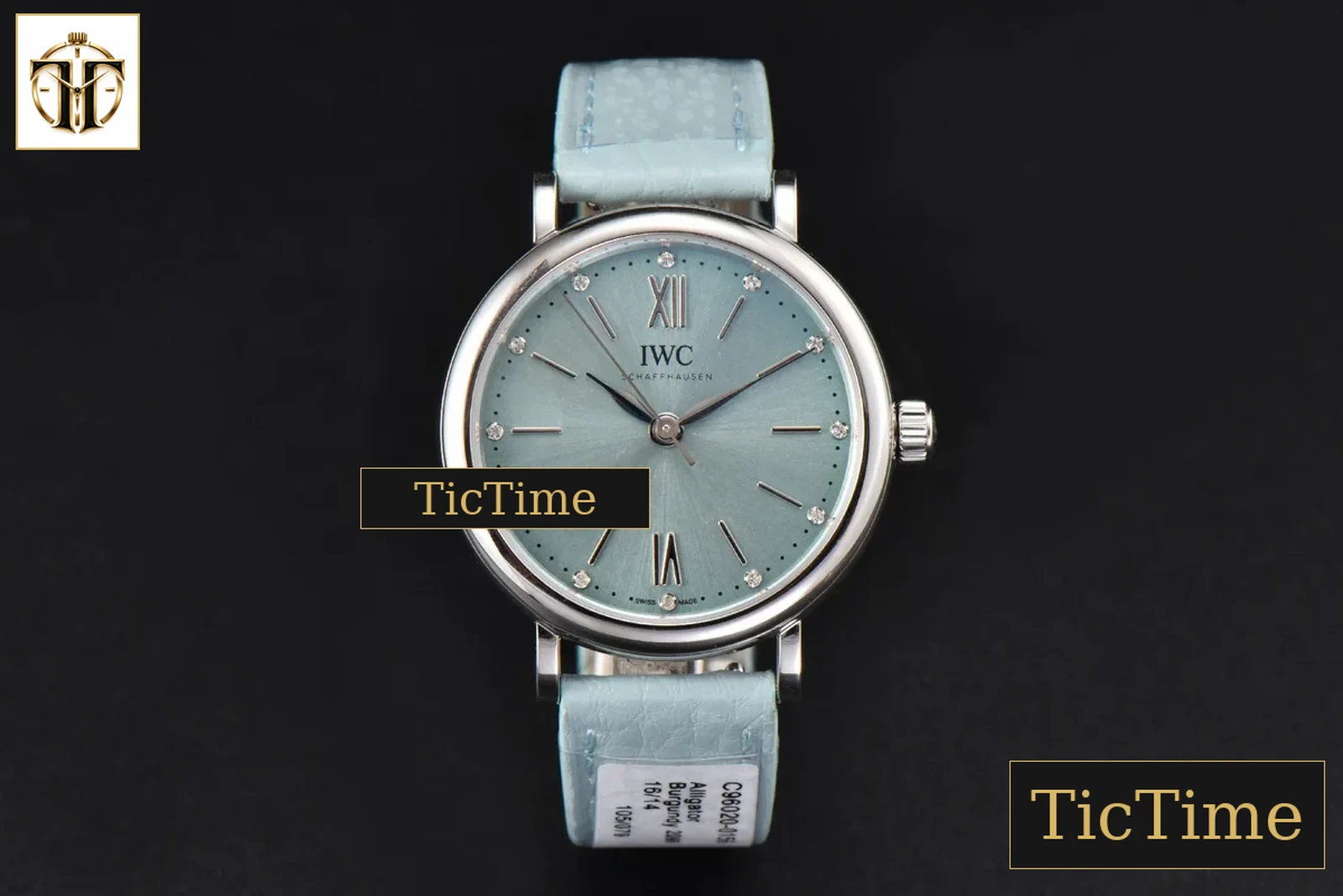Portofino Automatic IW357416 34mm Ice Blue Dial Blue Leather Strap — foto 3