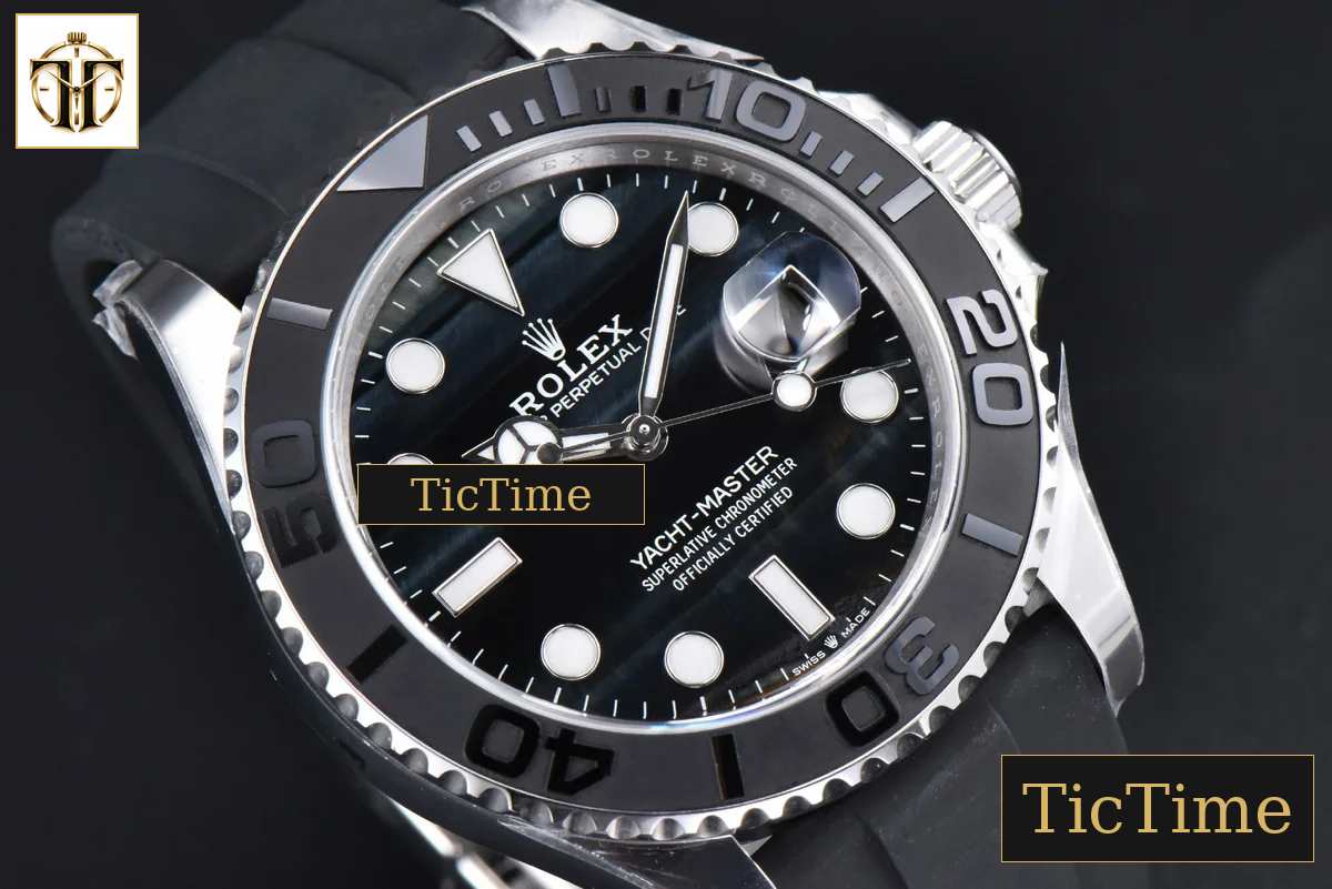 Yacht-Master Falcon’s Eye Dial 226659 42mm Clean Factory Black Rubber Strap VR3235 — foto 15
