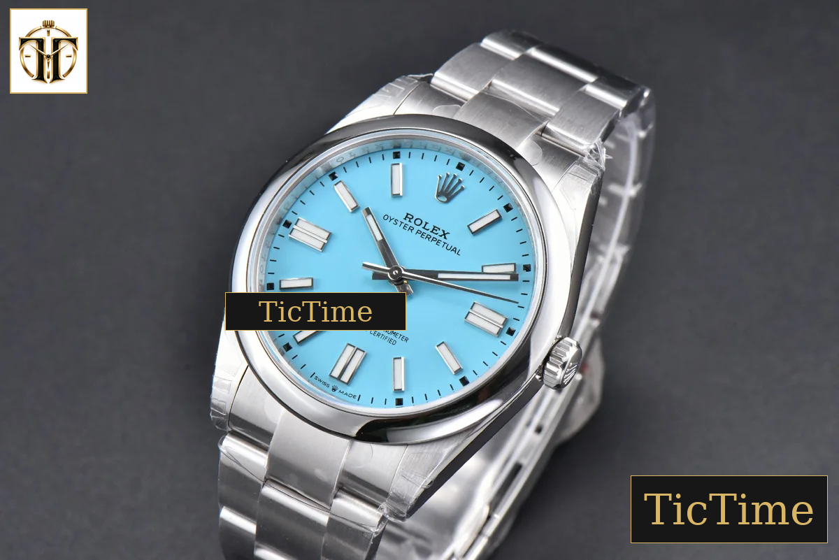 Oyster Perpetual 904L 124300 41mm VSF Tiffany Dial Oyster Bracelet VS3235 — foto 5