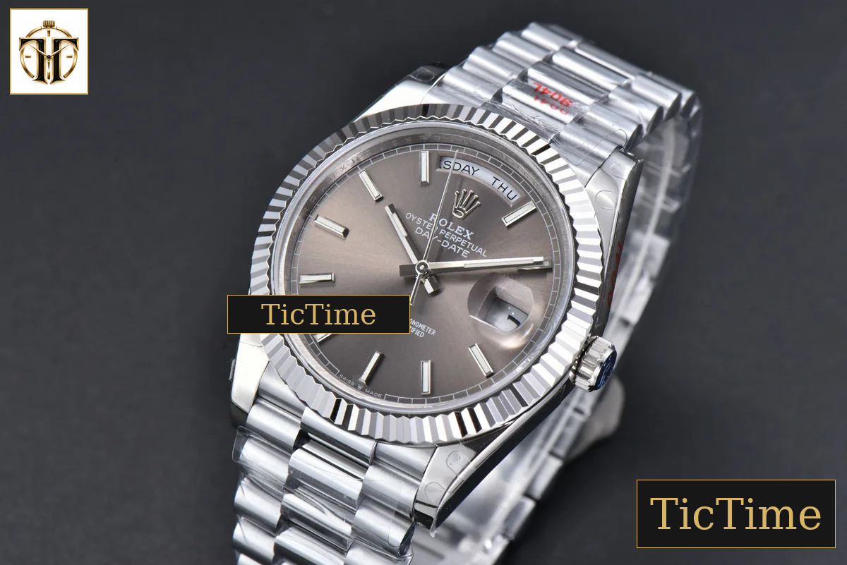 DayDate 40mm GMF Gray Dial Lume Marker President Bracelet A2836 — foto 5