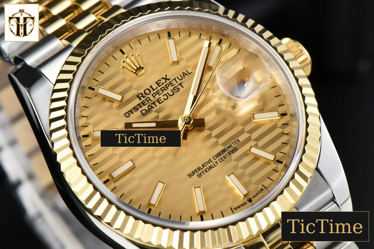 DateJust 36mm BPF YG/SS YG Motif Dial Jubilee Bracelet A2824 — foto 12