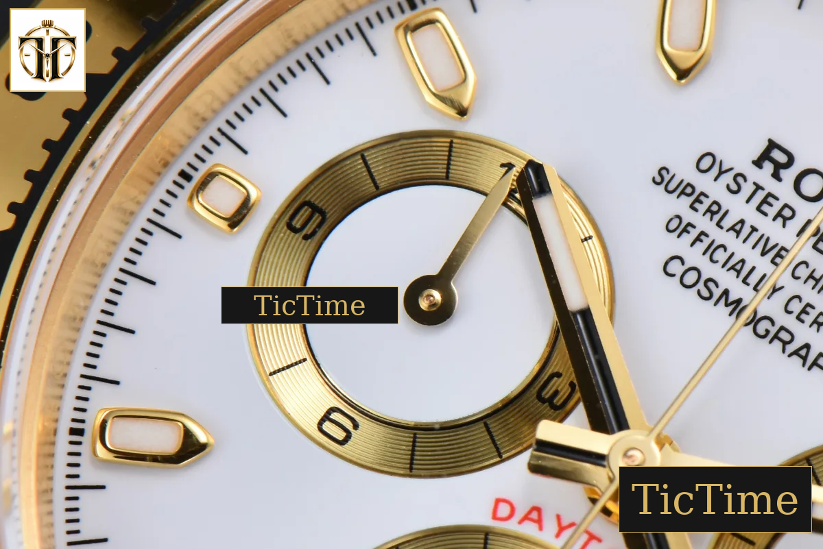 Daytona 116508 APSF YG White Dial Lume Marker YG Bracelet SH4130 — foto 7