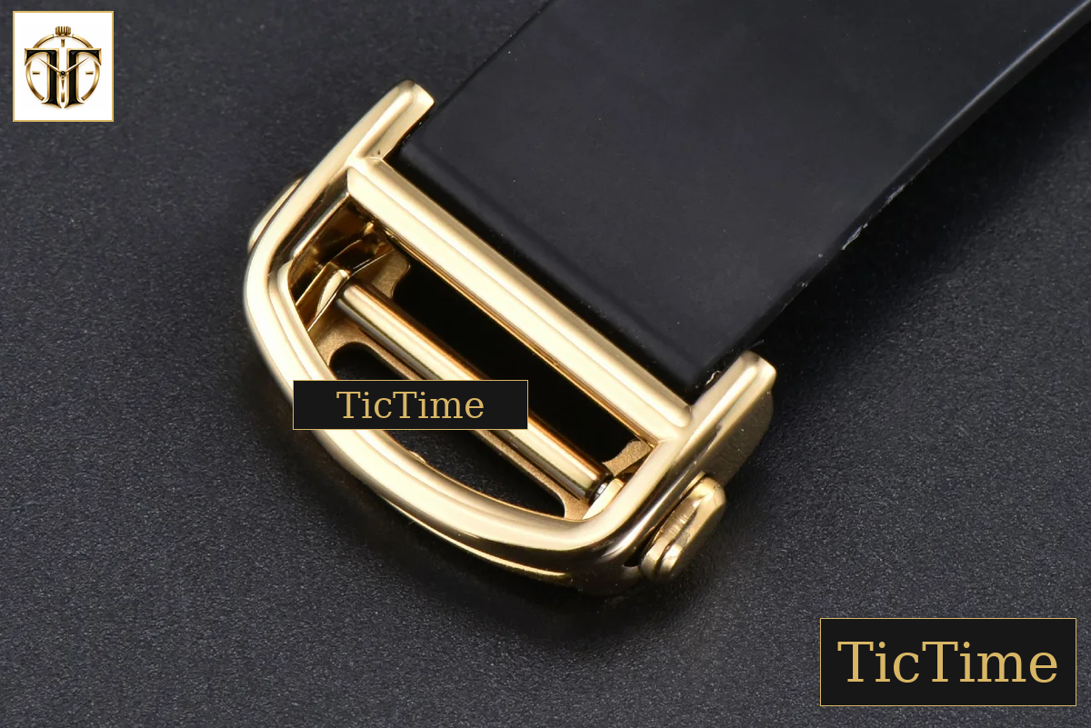 Santos de Cartier XL 40mm AF YG White Dial Black Rubber Strap Miyota 9015 — foto 27