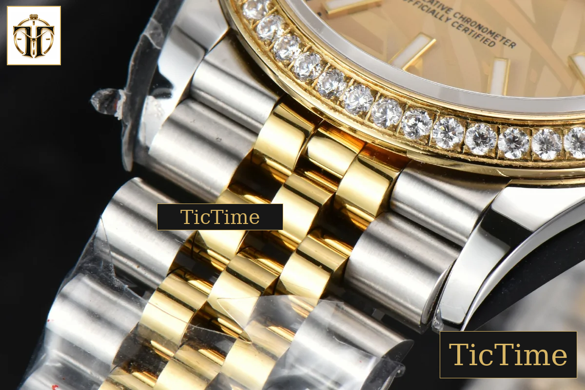 DateJust 36mm BPF YG/SS Diamond YG Plam Dial Jubilee Bracelet A2824 — foto 5