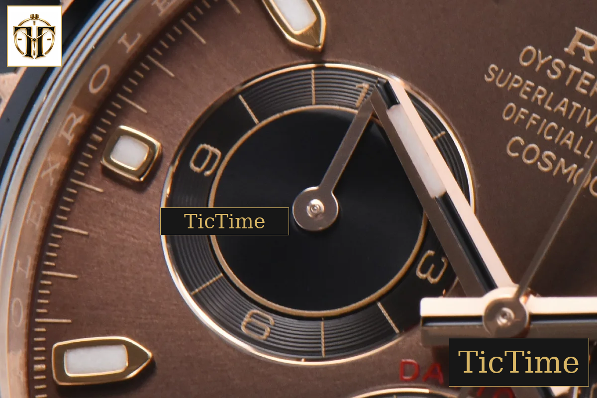 Daytona 116515 40mm Clean Factory RG Black Ceramic Bezel Brown Dial Oysterflex Rubber Strap A4130 — foto 7