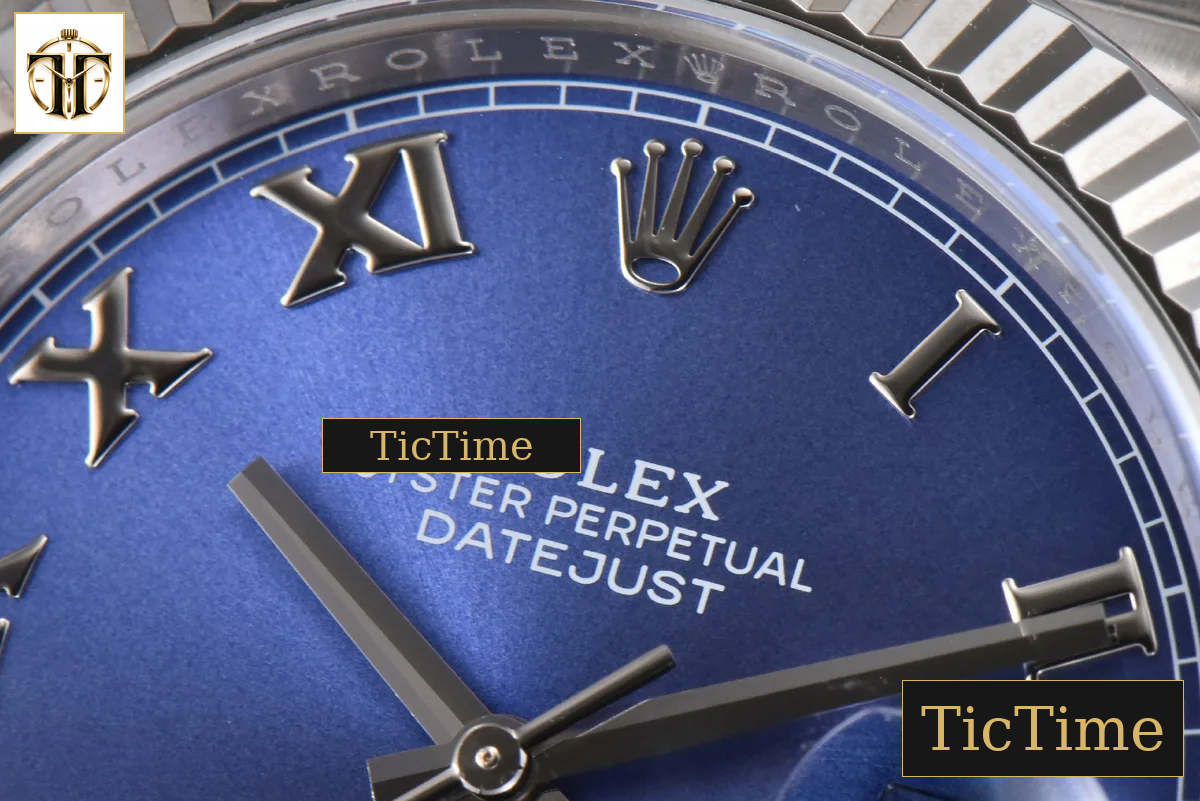 DateJust 126334 41mm Clean Factory Blue Roma Marker Jubilee Bracelet VR3235 — foto 5