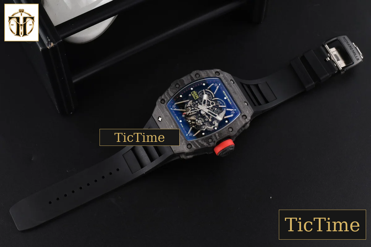 NTPT RM035-02 ZF Skeleton Dial Black Rubber Strap V5 NH05A — foto 26