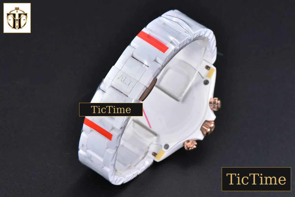 Daytona AET AETF White Ceramic Green Dial Ceramic Bracelet V2 SA4130 — foto 18
