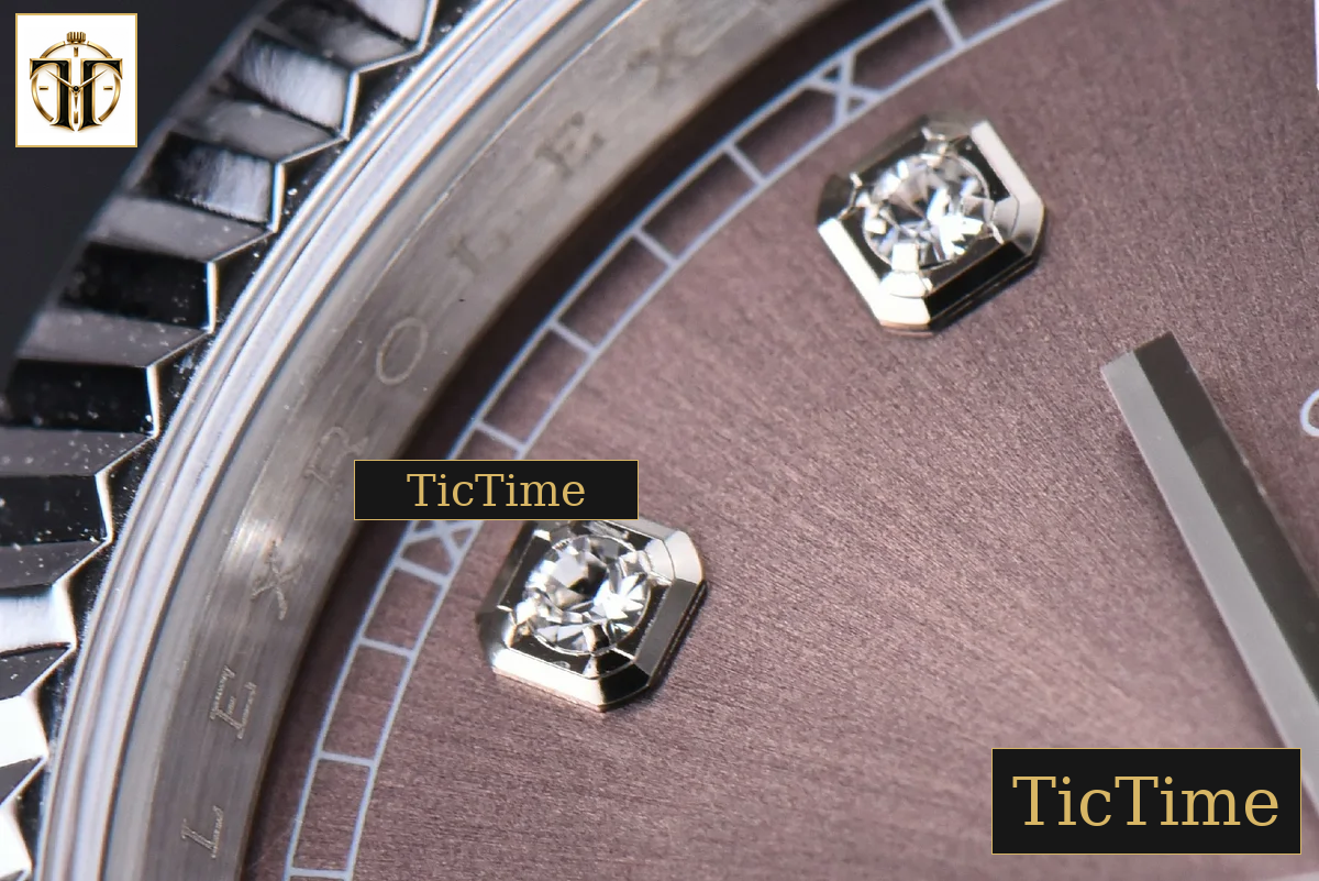 Datejust 41mm GMF SS Borwn Dial Diamond Marker Fluted Bezel Jubille Bracelet VR3235 — foto 7