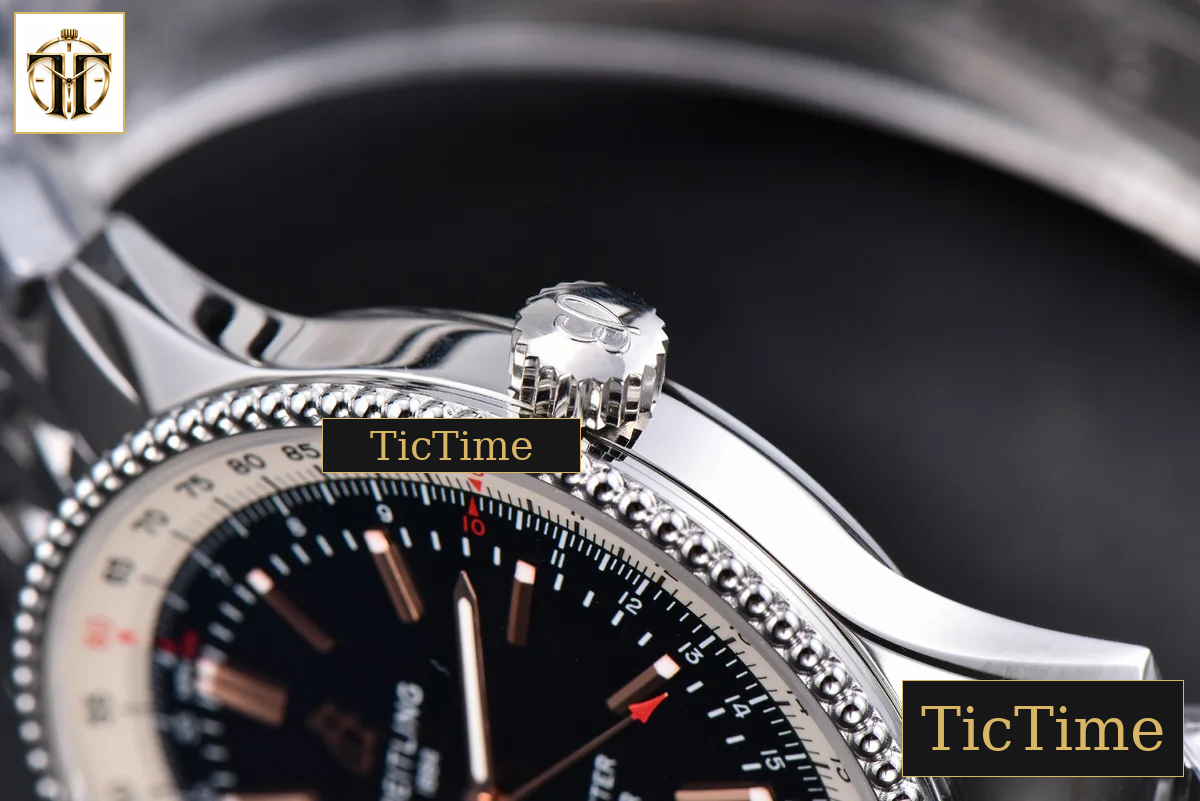 Navitimer 41mm TF SS Black Dial White Bezel SS Bracelet A2824 — foto 13