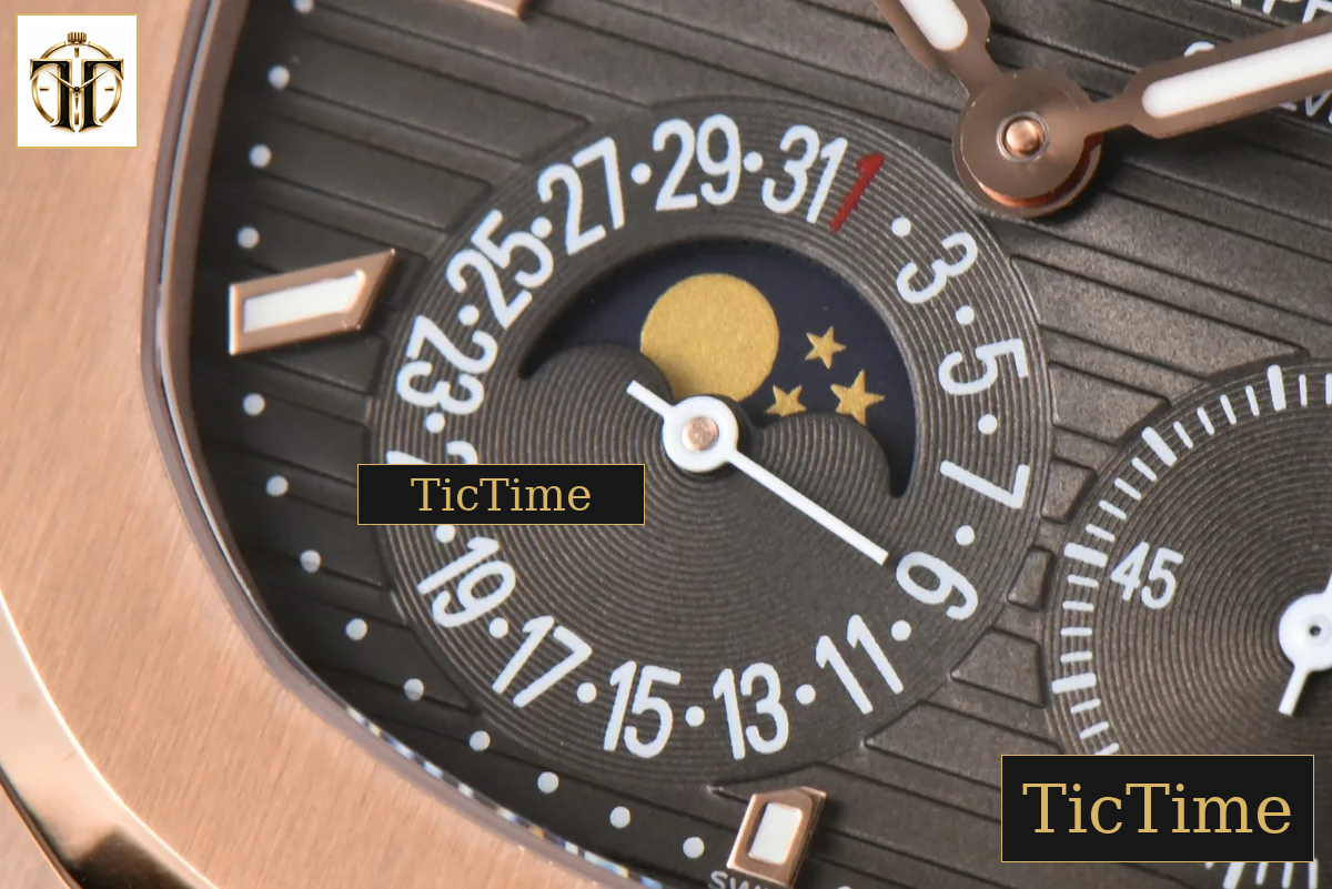 Nautilus 5712 40mm ZF RG Brown Dial Brown Leather Strap V4 A240 — foto 6