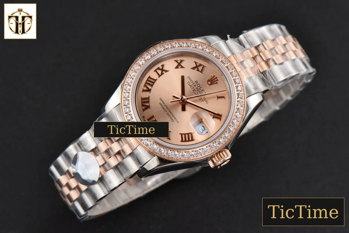 DateJust Ladies 28mm WF RG/SS Diamond RG Dial Roma Marker Jubilee Bracelet A2236 — foto 4