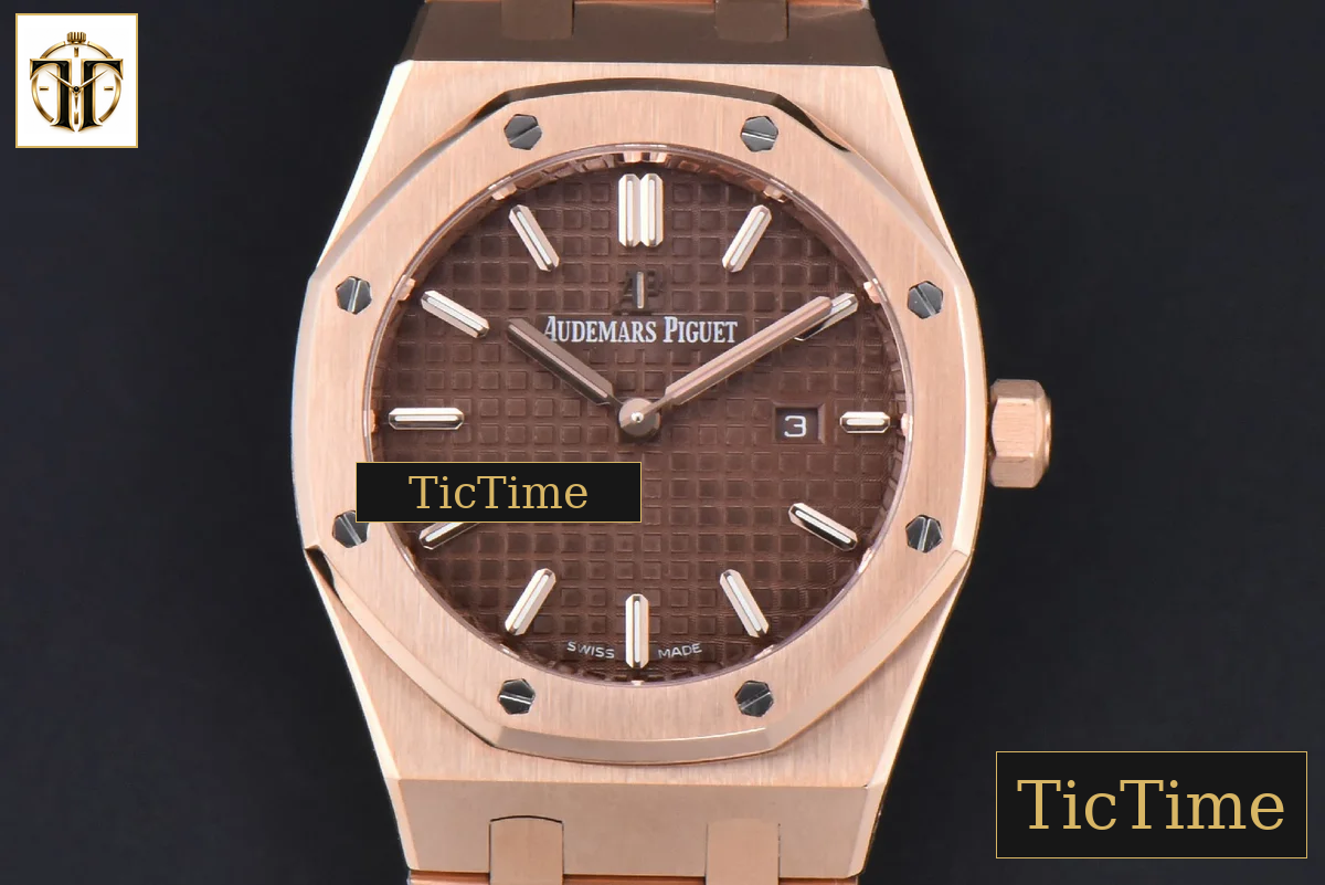 Royal Oak Ladies 67650OR 33mm ZF RG Chocolate Dial RG Bracelet Quartz — foto 2
