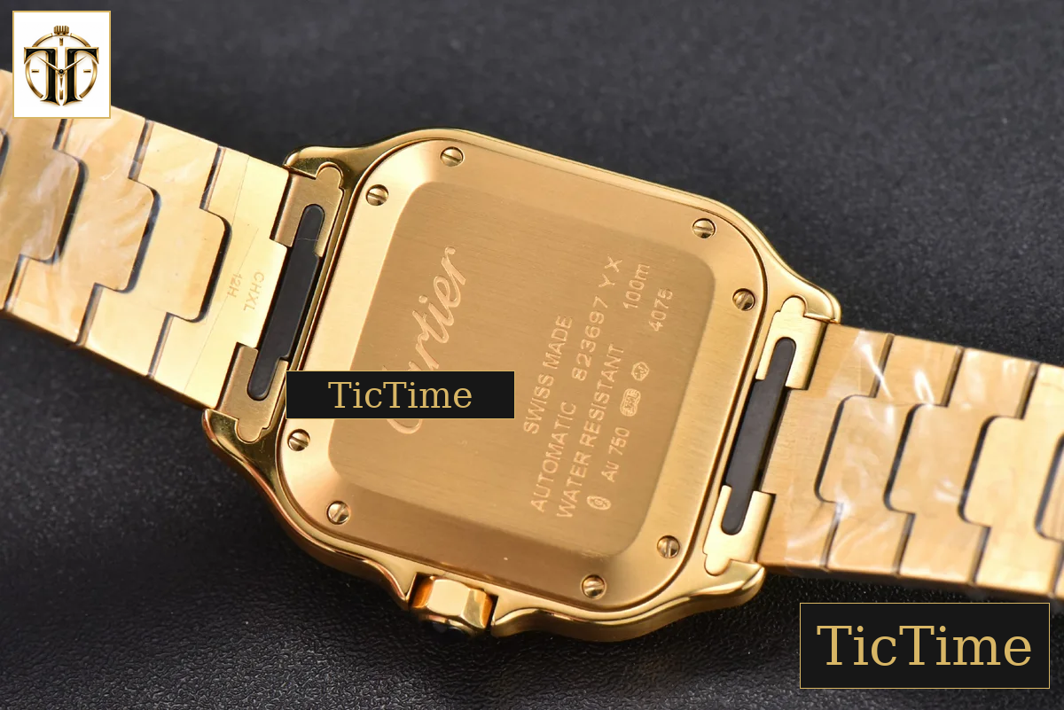 Santos de Cartier Medium 35mm BVF YG White Dial YG Bracelet Miyota 9039 — foto 20