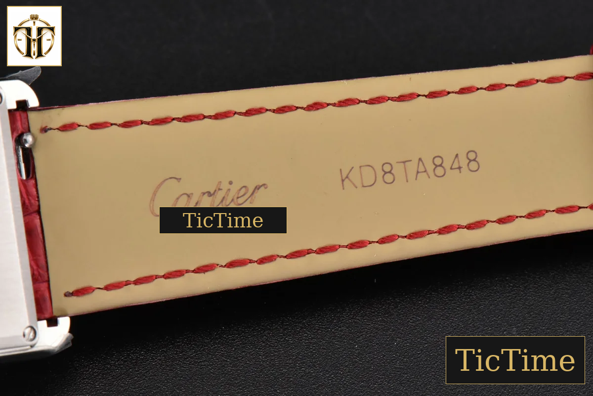 Tank Must Large 33.7×25.5mm K11F White Dial Red Croc Texture Strap Quartz — foto 24